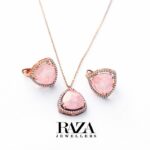 Pink Rubby Pendent Set