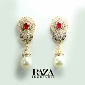 Pearls Diamond Earrings