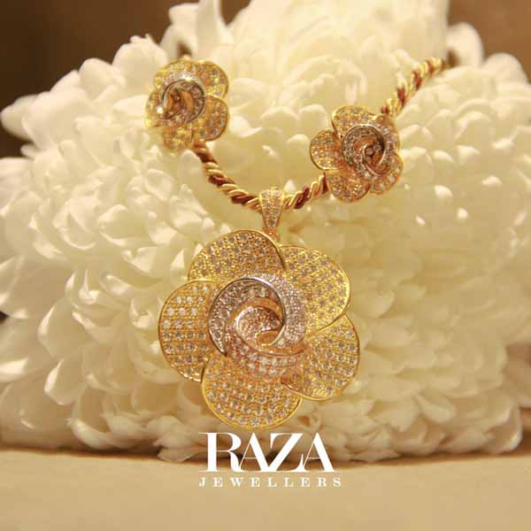 Razajewellers-gold-collection-locketset jewellery