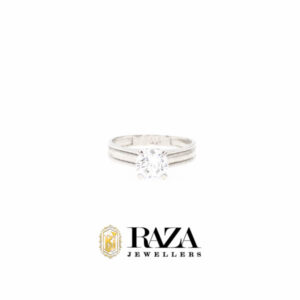 Solitaire Silver Ring
