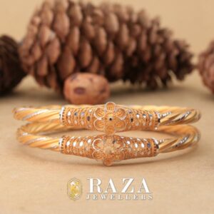 GOLD PIPE BANGLES