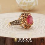 GOLD RING WITH NATURAL RUBY