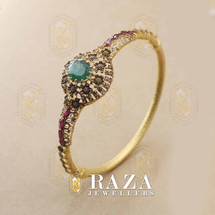 EMERALD GOLD BRACELET