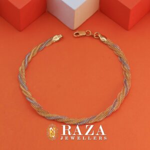 GOLD CHAIN TWISTED BRACELET