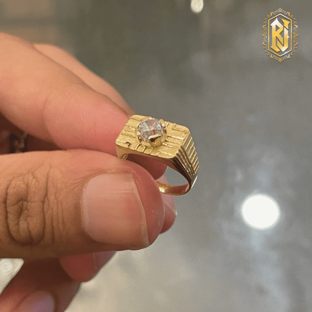 Buy quality 916 Gold Plain Gents Ring in Ahmedabad