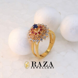 RUBY SAPPHIRE GOLD RING
