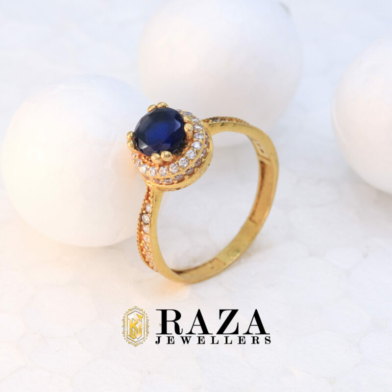SAPPHIRE GOLD RING