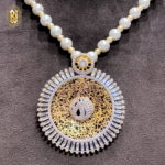 Naam-e-Allah Gold Locket Pearls Malla