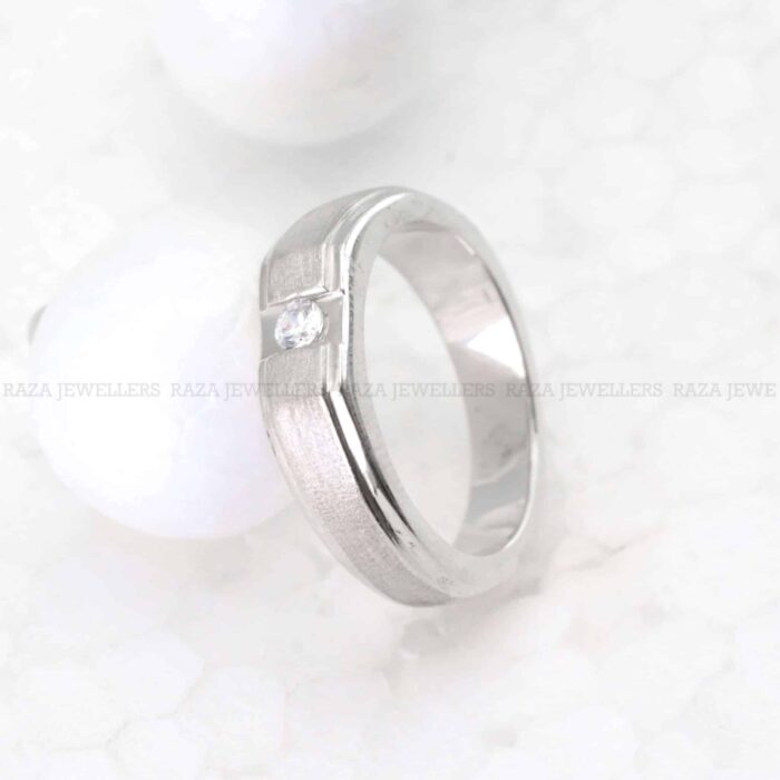 Diamond Style Palladium Band