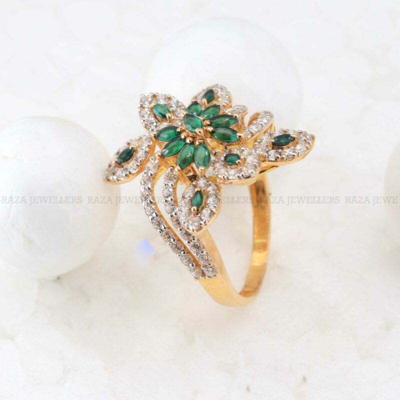 Emerald Gold Rings