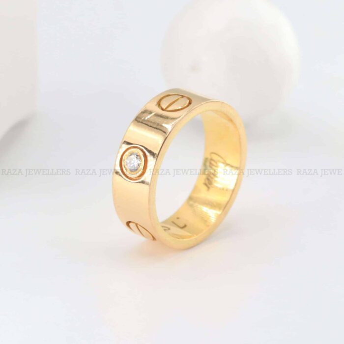 Gold Love Band – Amazing Couple Ring