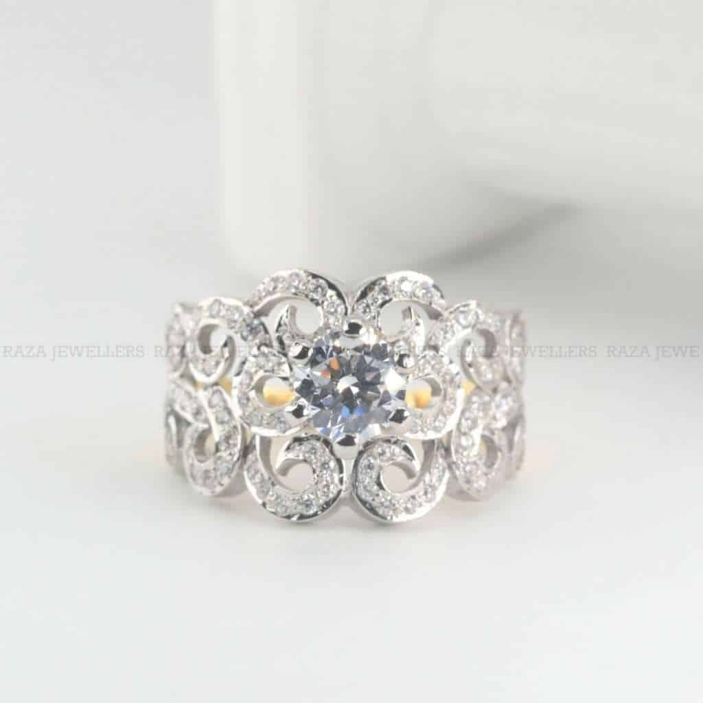 Diamond Fashion Rings Women 2026.Diamond Style Ring » Raza Jewellers