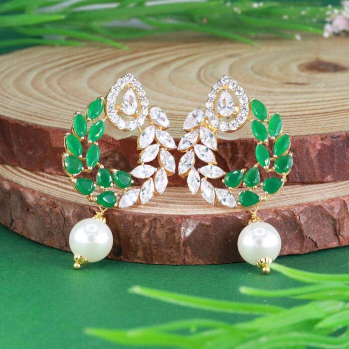 EMERALD GOLD EARINGS
