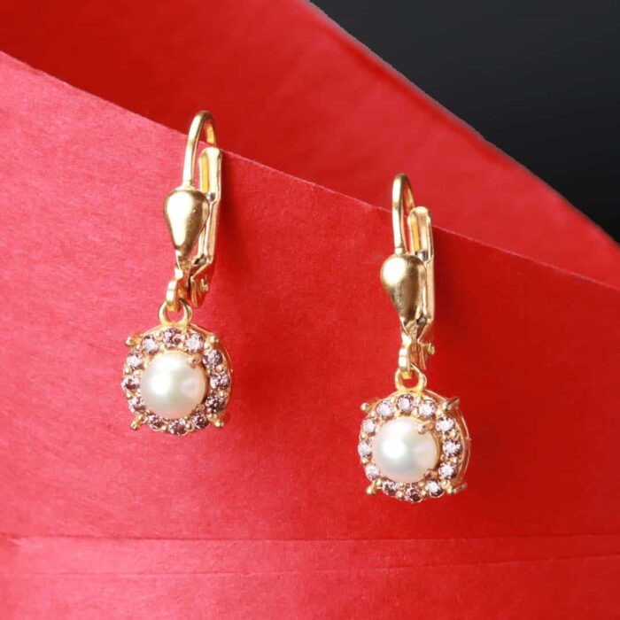 DIAMOND STYLE GOLD EARRINGS