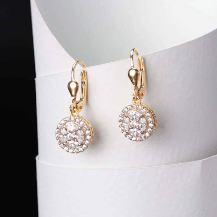 DIAMOND STYLE GOLD EARRINGS