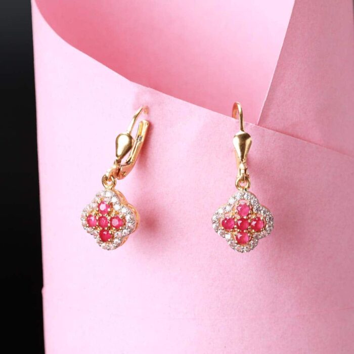DIAMOND STYLE GOLD EARRINGS