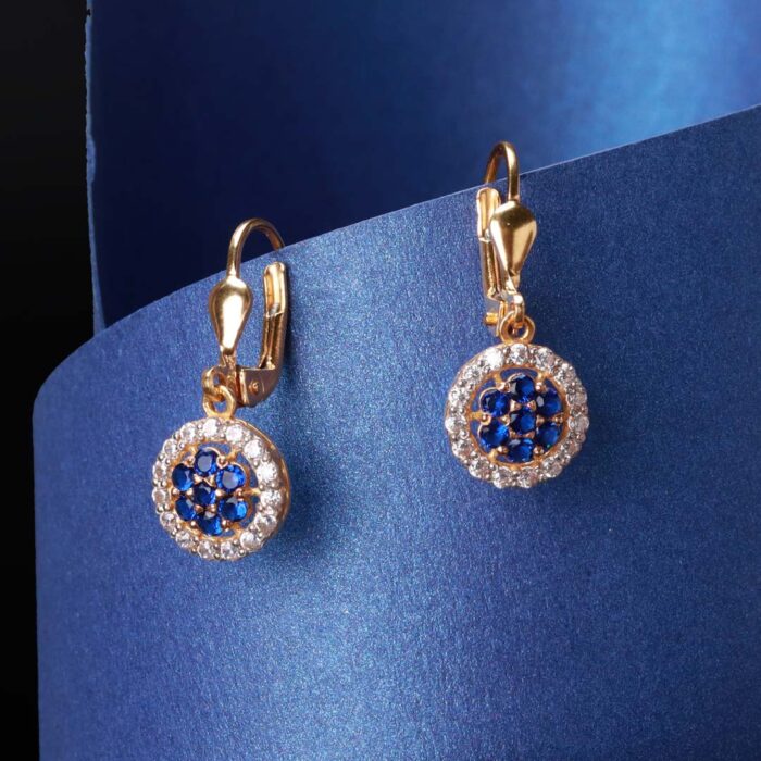 DIAMOND STYLE GOLD EARRINGS