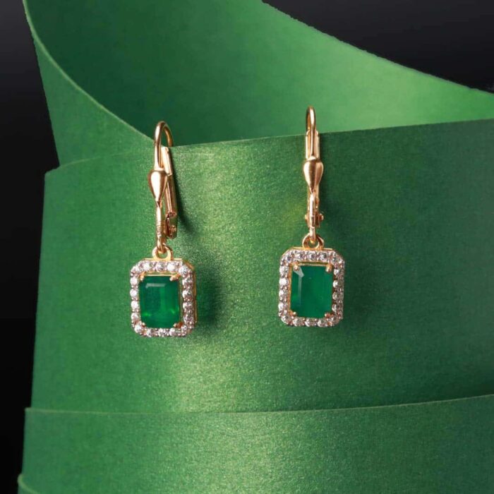 DIAMOND STYLE GOLD EARRINGS