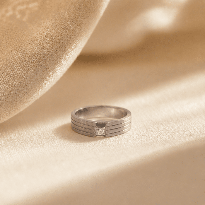 Engagement Palladium Gents Band – Matte Finish